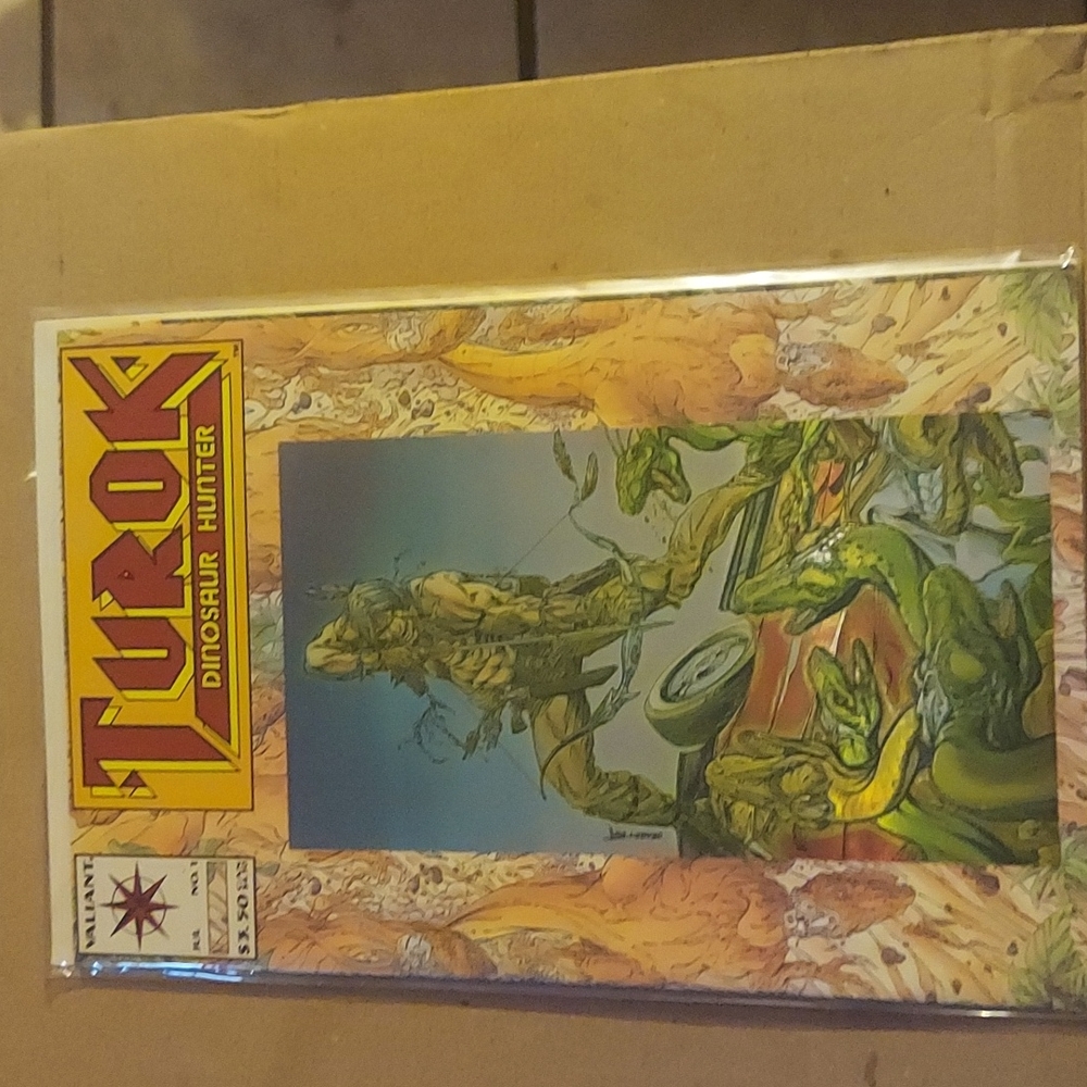 1993 Valiant Turok dinosaur hunter JUL no. 1 holo